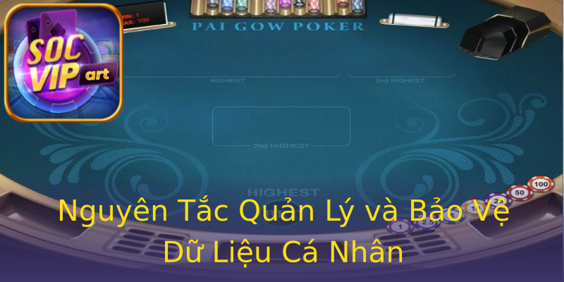 Nguyên Tắc Quản Lý và Bảo Vệ Dữ Liệu Cá Nhân Nguyên Tắc Quản Lý và Bảo Vệ Dữ Liệu Cá Nhân